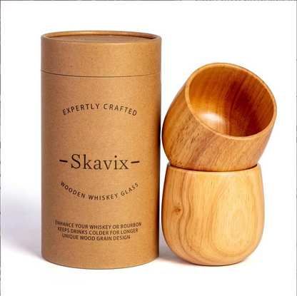 Festive Season Special — Handcrafted Charred Wood Whiskey Glass for Cozy Winter Nights