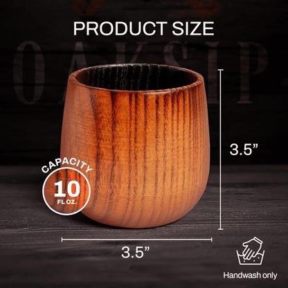 Festive Season Special — Handcrafted Charred Wood Whiskey Glass for Cozy Winter Nights