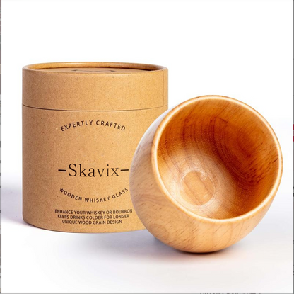 Festive Season Special — Handcrafted Charred Wood Whiskey Glass for Cozy Winter Nights