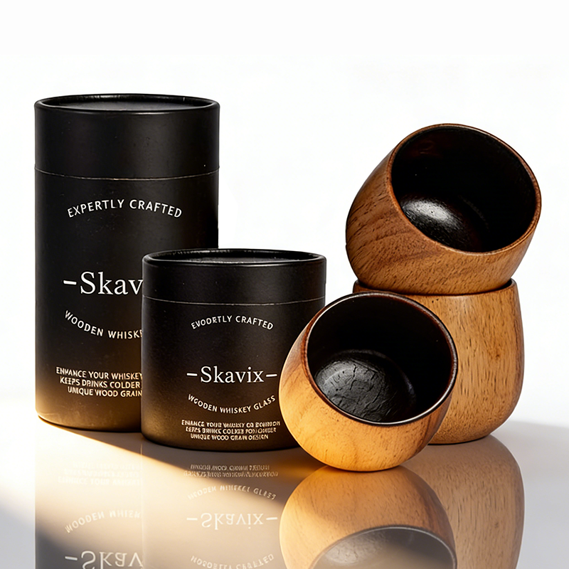 Festive Season Special — Handcrafted Charred Wood Whiskey Glass for Cozy Winter Nights