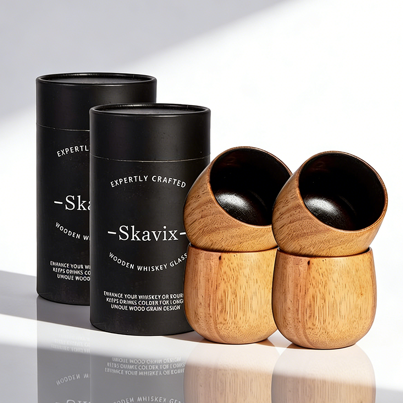 Festive Season Special — Handcrafted Charred Wood Whiskey Glass for Cozy Winter Nights