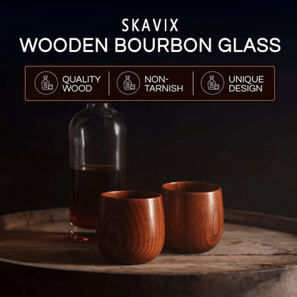 Festive Season Special — Handcrafted Charred Wood Whiskey Glass for Cozy Winter Nights